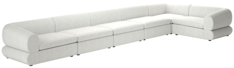 Chale 6-Piece Sectional Sofa Elliot Dove - image 0 of 6