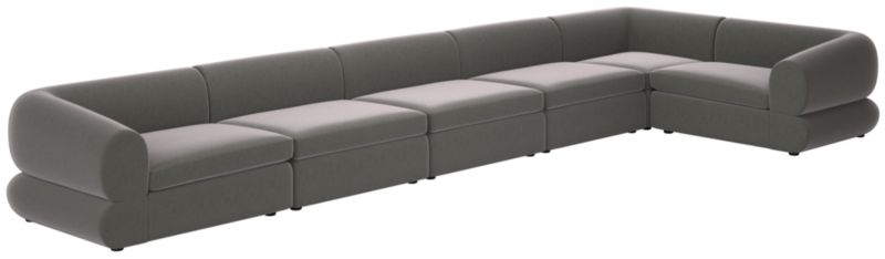 Chale 6-Piece Sectional Sofa Luca Storm - image 0 of 6