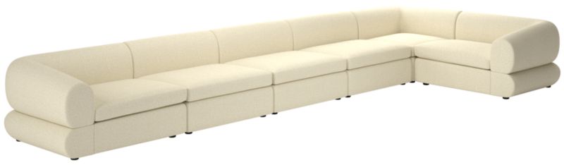 Chale 6-Piece Sectional Sofa Bloce Cream - image 0 of 6