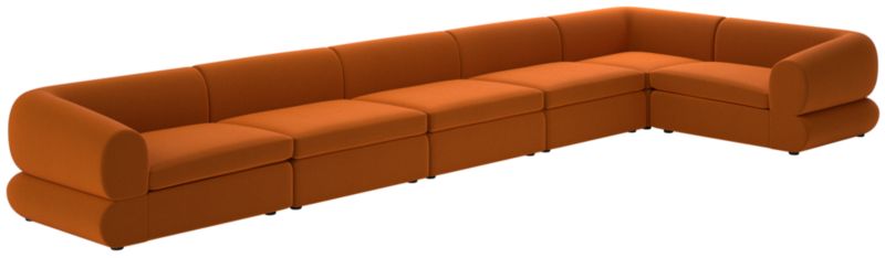 Chale 6-Piece Sectional Sofa Luca Russet - image 0 of 6