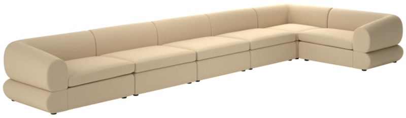 Chale 6-Piece Sectional Sofa Biba Parchment - image 0 of 6