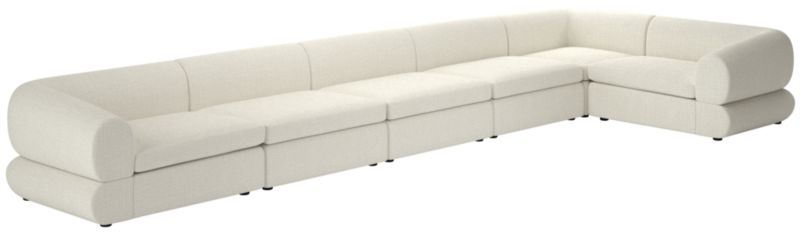 Chale 6-Piece Sectional Sofa Lindy Snow - image 0 of 6