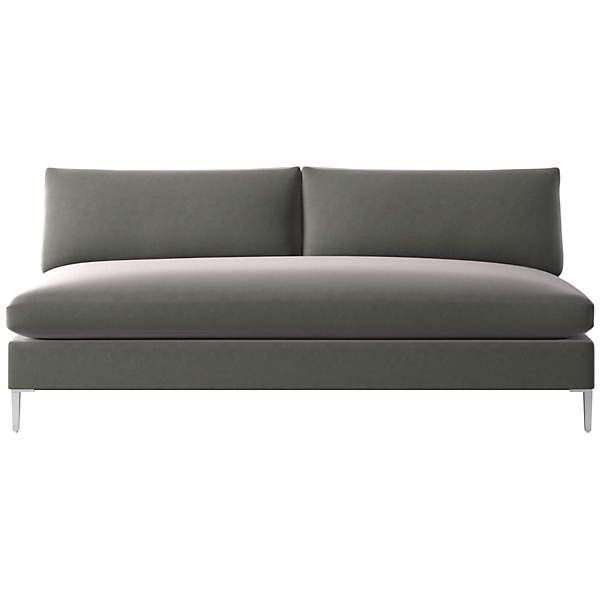 Cb2 top leather loveseat