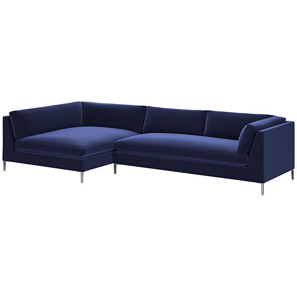 Decker 2 Piece Sectional Sofa with Left Arm Chaise Luca Eclipse CB2