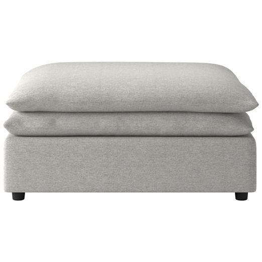 Mattea Ottoman Hatch Platinum