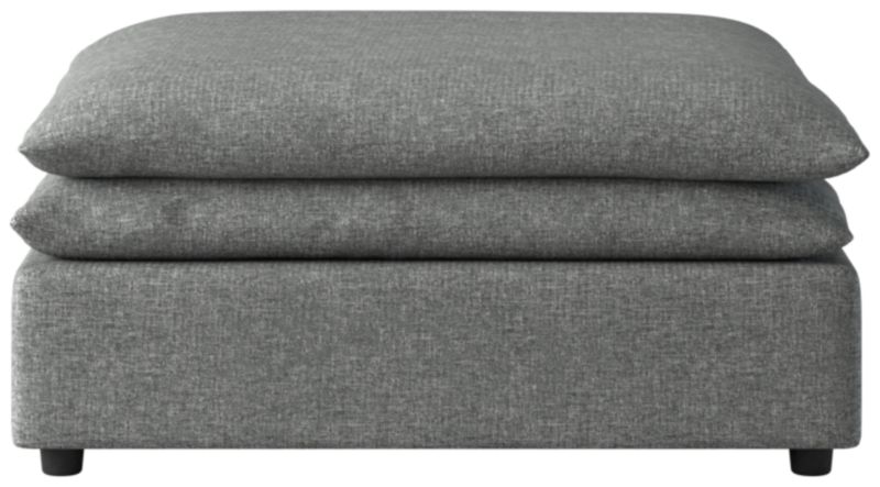 Mattea Ottoman Hatch Charcoal - image 0 of 6