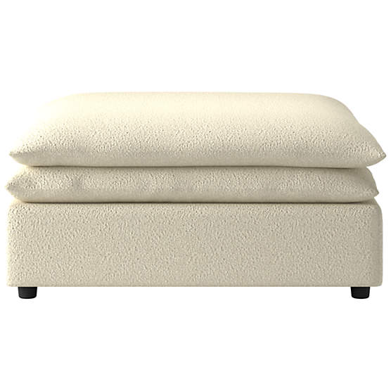 Mattea Ottoman Bloce Cream