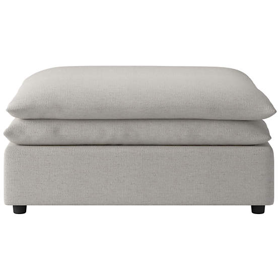 Mattea Ottoman Curious Linen