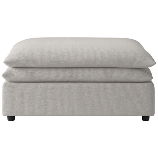 Mattea Ottoman Curious Linen