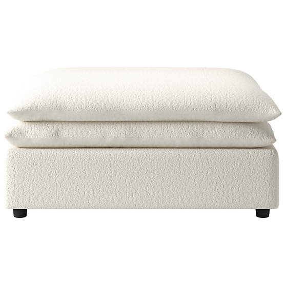 Mattea Ottoman Wooly Sand