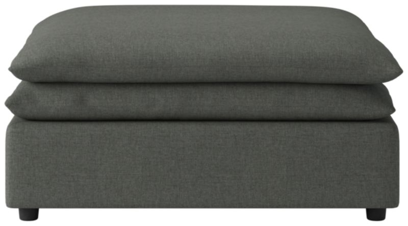 Mattea Ottoman Taylor Charcoal - image 0 of 6