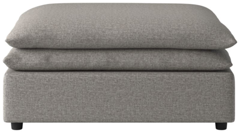 Mattea Ottoman Taylor Felt Grey - image 0 of 6