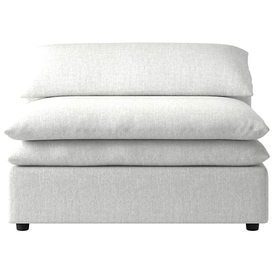 Mattea Armless Chair Hatch Platinum CB2 Canada