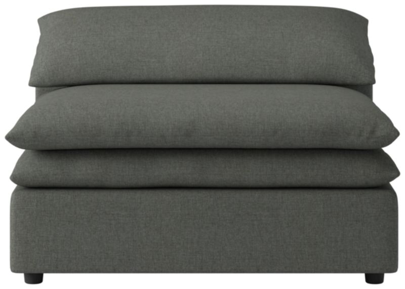 Viewing product image Mattea Armless Chair Taylor Charcoal - image 1 of 7