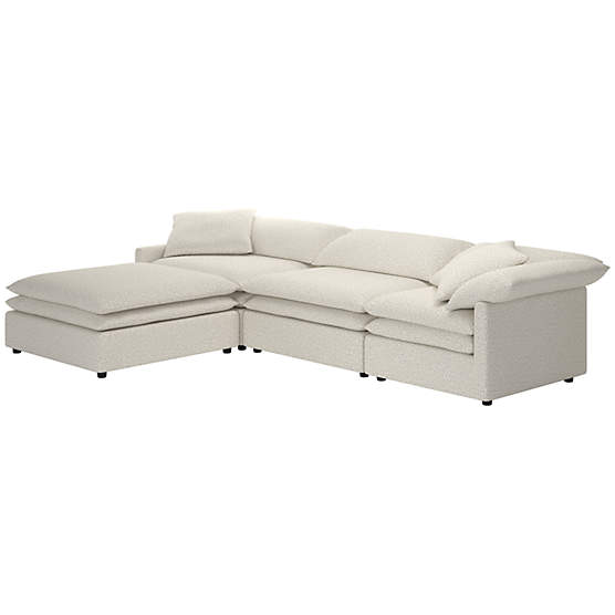 Mattea 4-Piece Sectional Sofa with Left Arm Bloce Grey