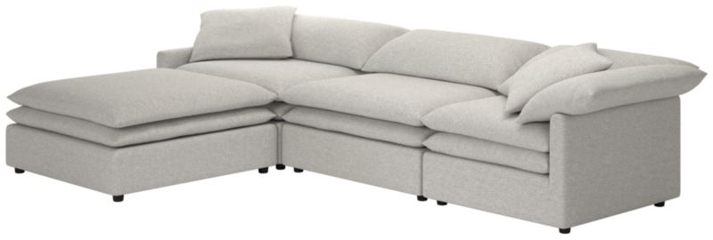 Mattea 4-Piece Sectional Sofa with Left Arm Hatch Platinum - image 0 of 8