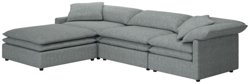 Mattea 4-Piece Sectional Sofa with Left Arm Nomad Charcoal - image 0 of 8