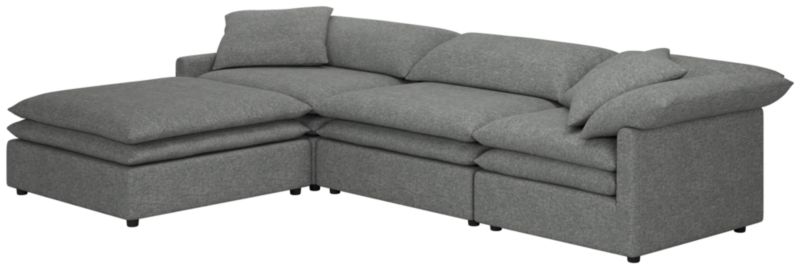 Mattea 4-Piece Sectional Sofa with Left Arm Hatch Charcoal - image 0 of 8