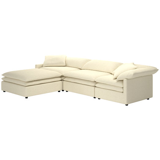 Mattea 4-Piece Sectional Sofa with Left Arm Bloce Cream