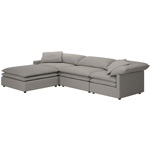 Mattea 4-Piece Sectional Sofa with Left Arm Taylor Felt Grey