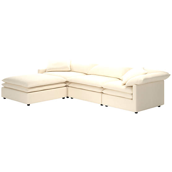 Mattea 4-Piece Sectional Sofa with Left Arm Kanvas Sand