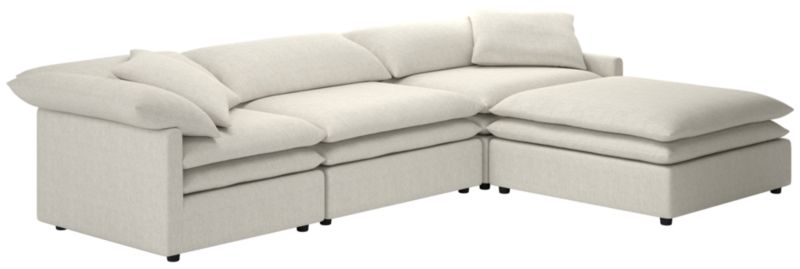 Mattea 4-Piece Sectional Sofa with Right Arm Nomad Snow - image 0 of 8