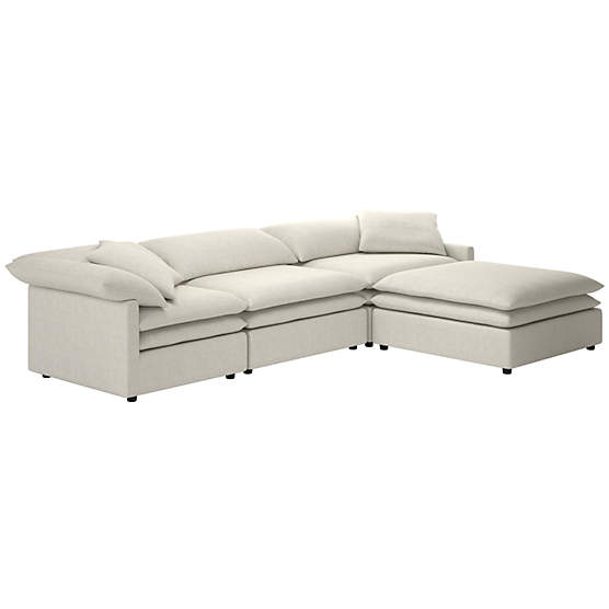 Mattea 4-Piece Sectional Sofa with Right Arm Nomad Snow