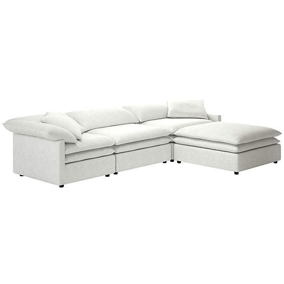 Mattea 4-Piece Sectional Sofa with Right Arm Elliot Dove