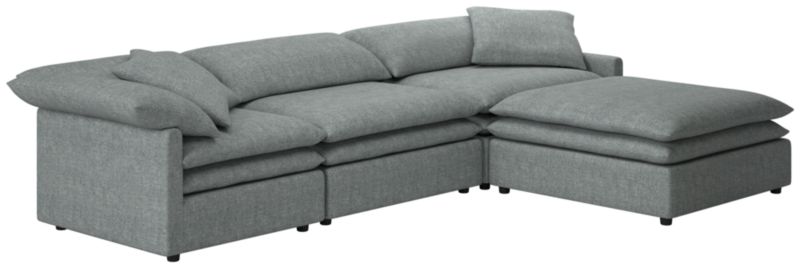 Mattea 4-Piece Sectional Sofa with Right Arm Nomad Charcoal - image 0 of 8