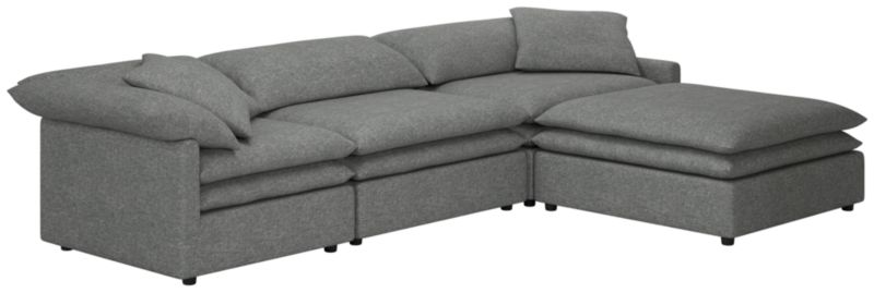 Mattea 4-Piece Sectional Sofa with Right Arm Hatch Charcoal - image 0 of 8