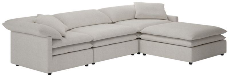 Mattea 4-Piece Sectional Sofa with Right Arm Curious Linen - image 0 of 8