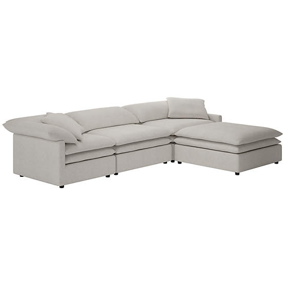 Mattea 4-Piece Sectional Sofa with Right Arm Curious Linen