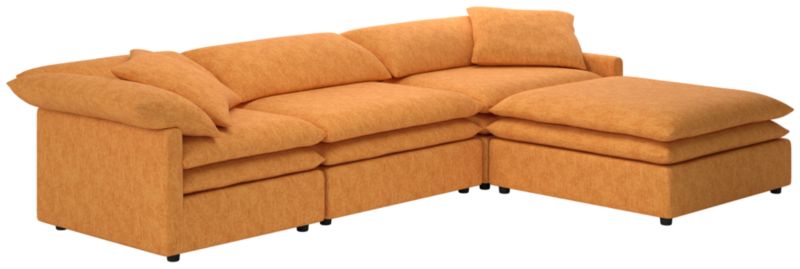 Mattea 4-Piece Sectional Sofa with Right Arm Dream Ginger Tea - image 0 of 8