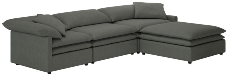 Mattea 4-Piece Sectional Sofa with Right Arm Taylor Charcoal - image 0 of 8