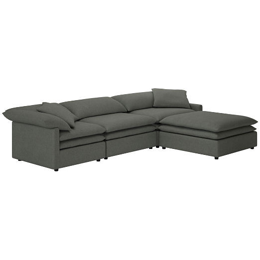 Mattea 4-Piece Sectional Sofa with Right Arm Taylor Charcoal