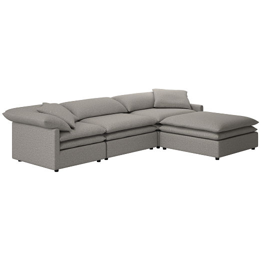 Mattea 4-Piece Sectional Sofa with Right Arm Taylor Felt Grey