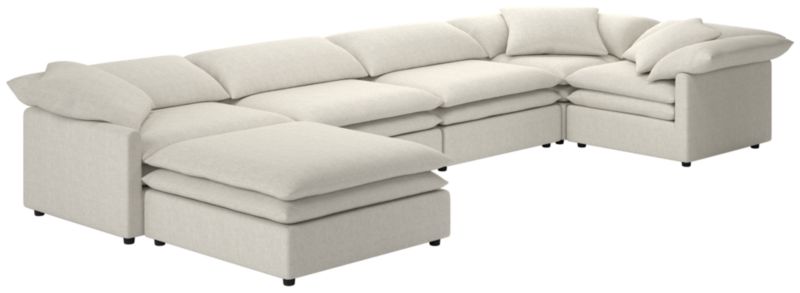 Mattea 6-Piece Sectional Sofa with Left Arm Nomad Snow - image 0 of 8