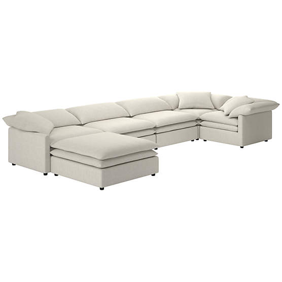 Mattea 6-Piece Sectional Sofa with Left Arm Nomad Snow