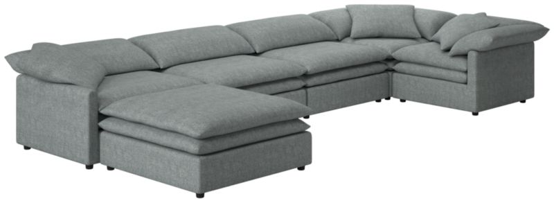 Mattea 6-Piece Sectional Sofa with Left Arm Nomad Charcoal - image 0 of 8