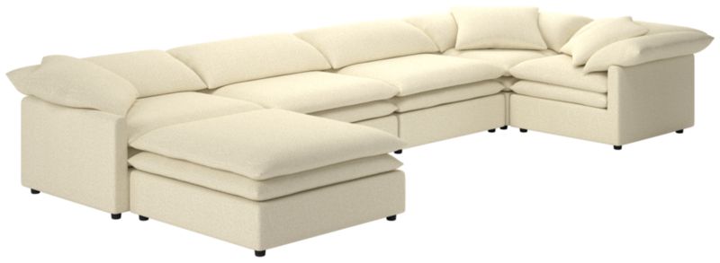 Mattea 6-Piece Sectional Sofa with Left Arm Bloce Cream - image 0 of 8