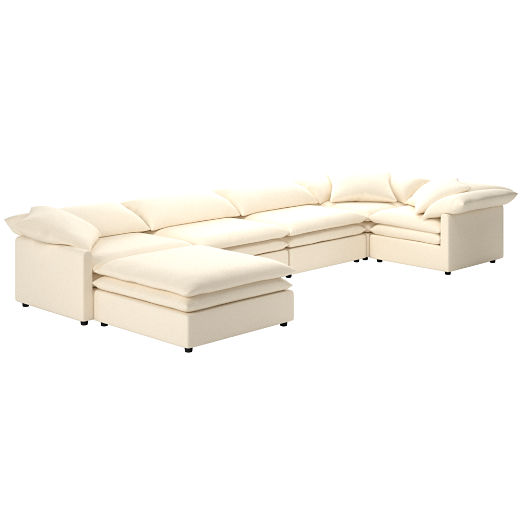 Mattea 6-Piece Sectional Sofa with Left Arm Kanvas Sand