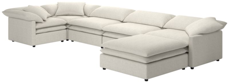 Mattea 6-Piece Sectional Sofa with Right Arm Nomad Snow - image 0 of 8