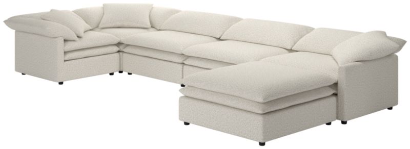 Mattea 6-Piece Sectional Sofa with Right Arm Bloce Grey - image 0 of 8