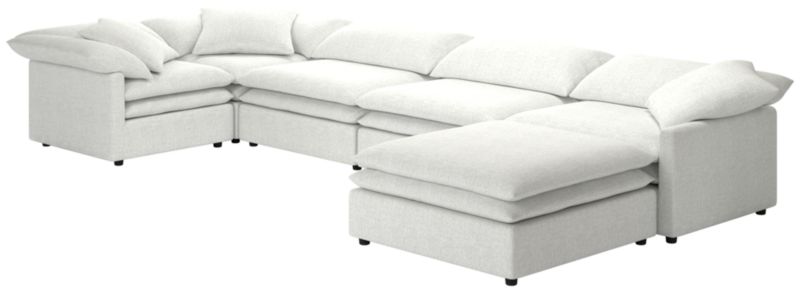 Mattea 6-Piece Sectional Sofa with Right Arm Elliot Dove - image 0 of 8