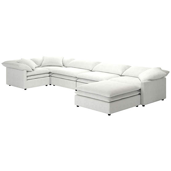 Mattea 6-Piece Sectional Sofa with Right Arm Elliot Dove