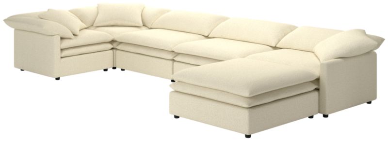 Mattea 6-Piece Sectional Sofa with Right Arm Bloce Cream - image 0 of 8