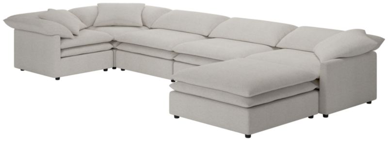 Mattea 6-Piece Sectional Sofa with Right Arm Curious Linen - image 0 of 8