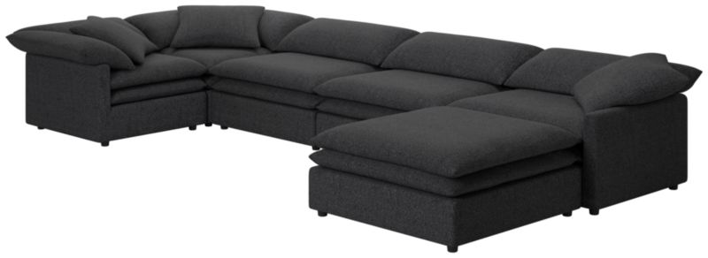 Mattea 6-Piece Sectional Sofa with Right Arm Bloce Noir - image 0 of 8