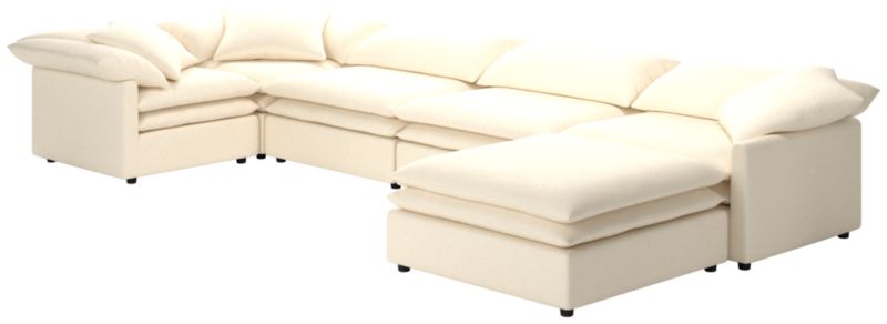 Mattea 6-Piece Sectional Sofa with Right Arm Kanvas Sand - image 0 of 8