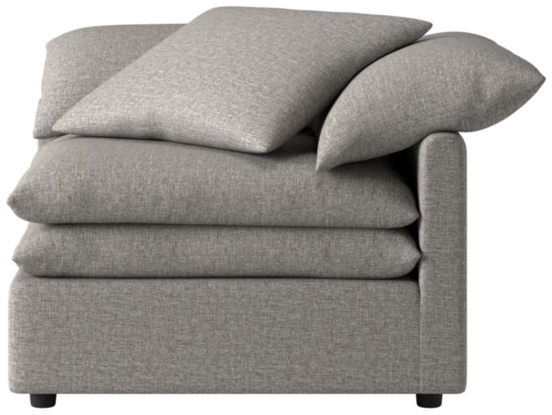 Mattea Corner Chair Taylor Felt Grey - image 0 of 8